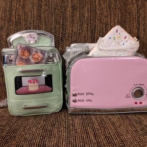 Betsey Johnson toaster and oven NEW.